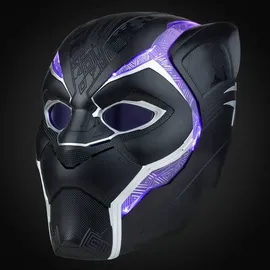 Marvel Hasbro Legends Series Black Panther elektronischer Premium Helm mit Lichtern und klappbaren Linsen, Rollenspielartikel, F3453, Multi