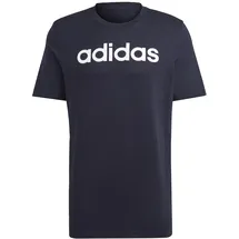 adidas Essentials Single Linear Embroidered Logo T-Shirt, weiß|blau S