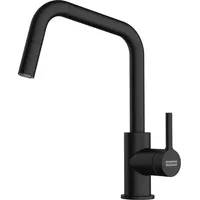 Franke Lina U Küchenarmatur matt schwarz mit herausziehbarem Auslauf, 115.0728.477