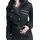 Gothicana by EMP Damen schwarze Winterjacke mit Taillengürtel 5XL - 5XL