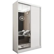 masseno Schwebetürenschrank PATRIZIA 120 x 216 x 61 cm Weiß