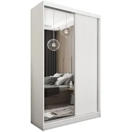 masseno Schwebetürenschrank PATRIZIA 120 x 216 x 61 cm Weiß