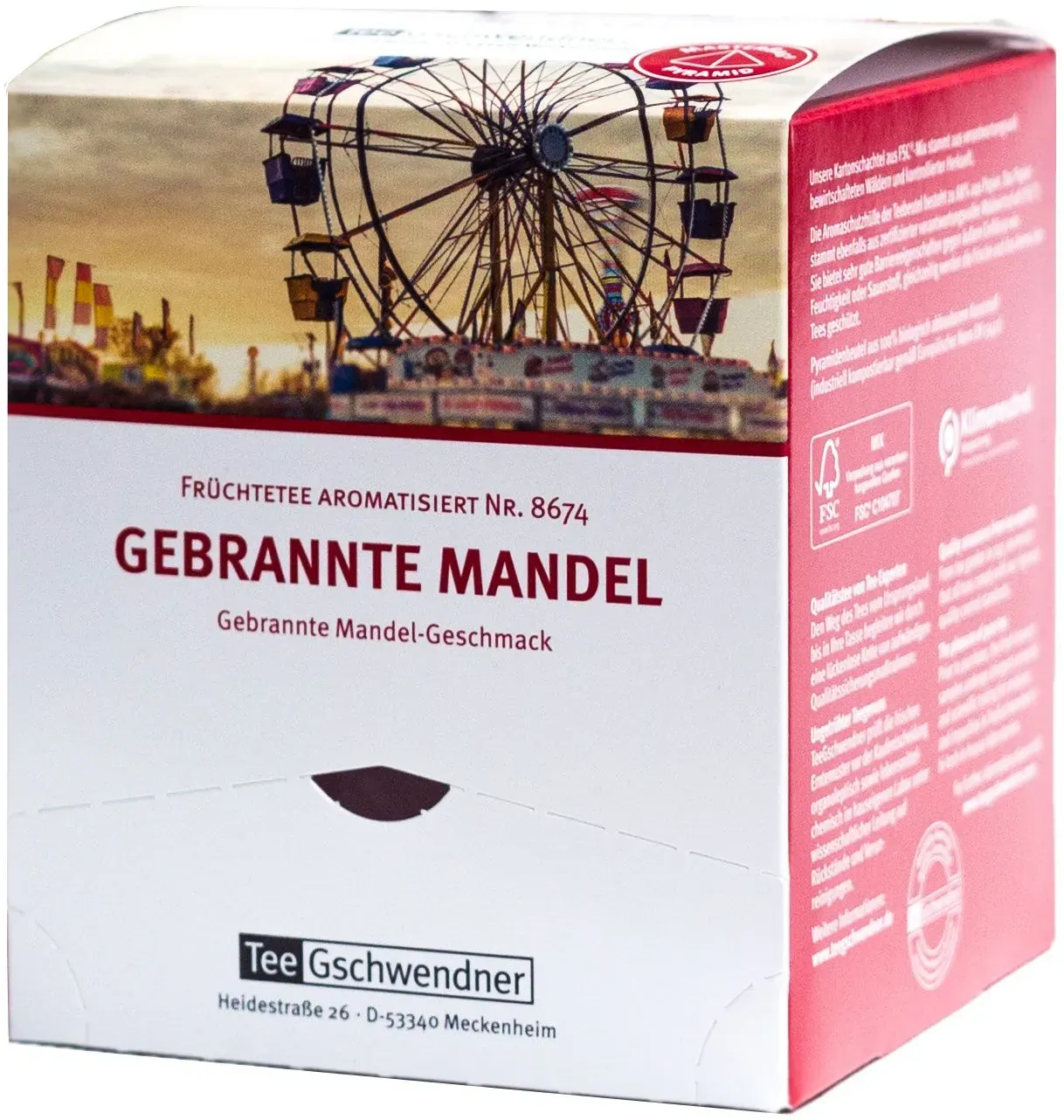 TeeGschwendner Gebrannte Mandel Filterbeutel 12x4,5 g