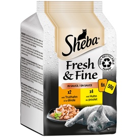 Sheba 72 x 50g Fresh & Fine in Sauce Sheba Katzenfutter nass
