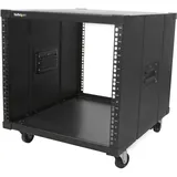 Startech StarTech.com Mobiles Server Rack mit Griffen - rollbarer Serverschrank / Netzwerschrank - 9HE Schwarz