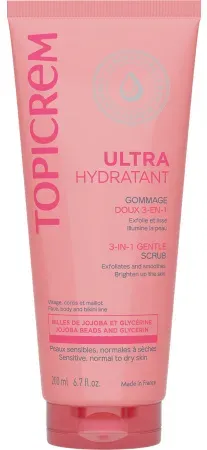 Topicrem Ultra Feuchtigkeitsspendendes Sanftes Peeling 3in1 Tube 200ml
