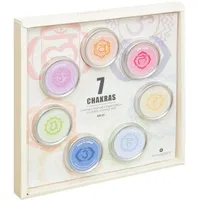Atmosphera Chakra Geschenkset 7 Kerzen mehrfarbig