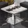 GGM Möbel Bistro Loungetisch 60 x 60 x 41 cm Weiß Marmor/Edelstahl