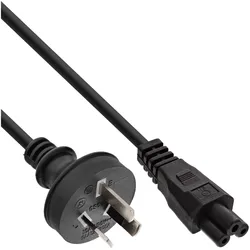 InLine Netzkabel für Notebook - Australien - 3pol Kupplung - 2m