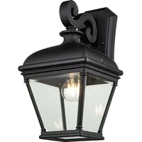 Elstead Lighting Bayview Outdoor Wandleuchte schwarz Elstead Lighting BAYVIEW-2L-BK