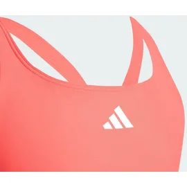 adidas Kinder Schwimmanzug 3-Streifen C-Back Kids, Badeanzug - Semi Lucid Red / White - 116