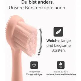 wondersmile Aufsteckbürste Soft Atomic Rose 4 St.