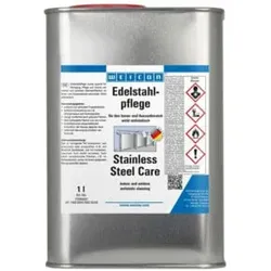 WEICON Edelstahlpflege, Reinigungs-, Schutz- und Pflegeöl für Edelstahl, 1 L, farblos, transparent