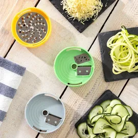 InnovaGoods 3-in-1 Gemüsespiralschneider und Reibe 1-tlg. Weiß