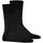 Falke Herren Socken 2er Pack - Shadow, Strümpfe, Baumwolle, Logo, lang, einfarbig Schwarz/Grau 41-42