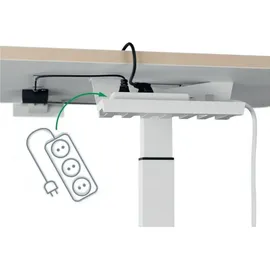 Leitz Schreibtisch Ergo elektrisch höhenverstellbar Weiß