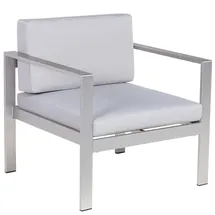 Beliani Gartenstuhl Grau 70x77x80