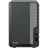 Synology DiskStation DS224+ NAS 2-Bay 2,5"/3,5" SATA HDD/SSD, 2x Gigabit LAN, 2x USB 3.0, 2GB RAM