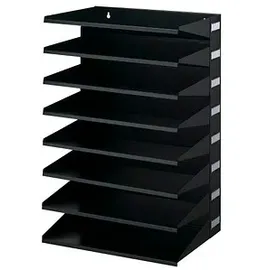 Durable Sortierstation schwarz mit 8 Fächern