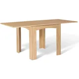 IDMarket - Esstisch, ausziehbar, rechteckig, Dona, 4-8 Personen, Buche, 80 – 160 cm