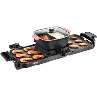 Vevor Hot Pot 2300 W 2 in 1 rauchfreier Grill