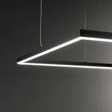 Ideal Lux 259161 LED Hängende Deckenleuchte Oracle Slim 1x33w | 2650lm | 3000k - schwarz