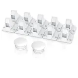 Bearware Babysicherung Schrankschloss - Schranksicherung Kindersicherung magnetisch - 10 Schlösser + 2 Magnet Schlüssel