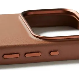 Mujjo iPhone 17 Pro Lederhülle Braun