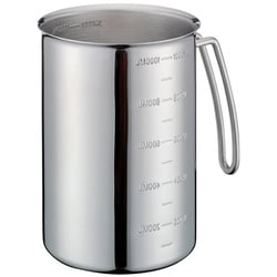 Küchenprofi Messbecher 1000 ml Edelstahl Silber