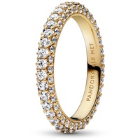 Pandora Timeless Einreihiger Pavé Ring mit vergoldeter Metalllegierung und