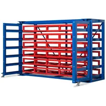 RR Industrietechnik Kassetten Schubfachregal RKS, 6420x955x2200mm 6 Etagen