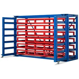 RR Industrietechnik Kassetten Schubfachregal RKS, 6420x955x2200mm 6 Etagen