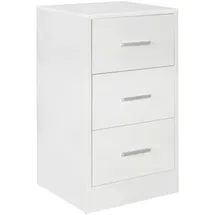 Wohnling Nachtschrank FOGGIA 37,5 x 68 x 35 cm Weiß