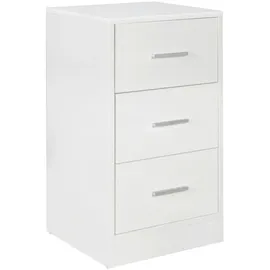 Wohnling Nachtschrank FOGGIA 37,5 x 68 x 35 cm Weiß