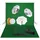 vidaXL Fotostudio-Set mit Lampen, Schirmen, Hintergrund Reflektor