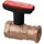 HEIMEIER Globo P-S Pumpenkugelhahn Rot