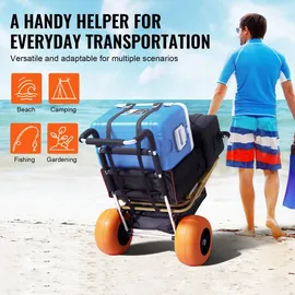 Vevor Bollerwagen Strandkarre grau
