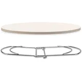 Brunner Pizzastein Ø 34 cm weiß