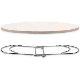 Brunner Pizzastein Ø 34 cm weiß