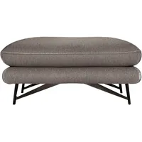 Calia Italia Hocker CALIA ITALIA "Cezanne bequem und elegant, B/T 90/70cm, hochwertiger Designfuß", grau (34 sabbia), B:90cm H:90cm T:70cm, Hocker, Polsterhocker