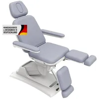 PROMAFIT Massageliege Kosmetikliege Therapieliege Elektrisch Höhenverstellbar "Beauty" (1-St), Länge: ca. 194 - 214 cm, Breite: ca. 58 cm (ohne Armlehne) grau