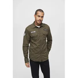 Brandit Textil Luis Vintage Langarmhemd Olive S