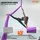 Vevor Aerial Yoga Hängematte Set 8 x 2,8 m, Lila Aerial Yoga Swing Air Fliegen, Indoor Aerial Yoga Hammock Swing 1000 kg Max. Tragfähigkeit, inkl. & Stahlkarabiner & Alu-Drehgelenk