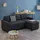 VitaliSpa Ecksofa Campina Anthrazit 226 x 161 cm L-Form