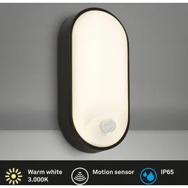 Brilo LED Wandlampe Aussen (IP65) 1 Schwarz
