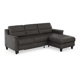sit&more Ecksofa SIT & MORE "Farö L-Form", grau (anthrazit), B:234cm H:90cm T:168cm, Sofas, Ecksofa, inklusive Federkern, wahlweise mit Bettfunktion und Bettkasten