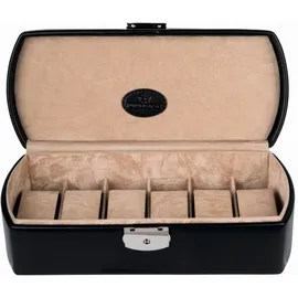 Windrose Schmuckschatulle Merino Watch Box M Black