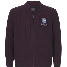Jan Vanderstorm Strickjacke OLETARVIN Dunkelrot XL