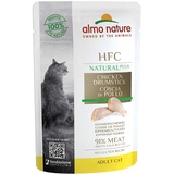 Almo Nature HFC Natural Plus nass für Katzen - Hühnerschenkel 55g x 24 Stück, 1er Pack (1 x 1.7 kilograms)