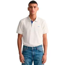 GANT Reg Contrast Pique Kurzarmshirt beige L